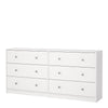 May Chest of 6 Drawers (3+3) in White