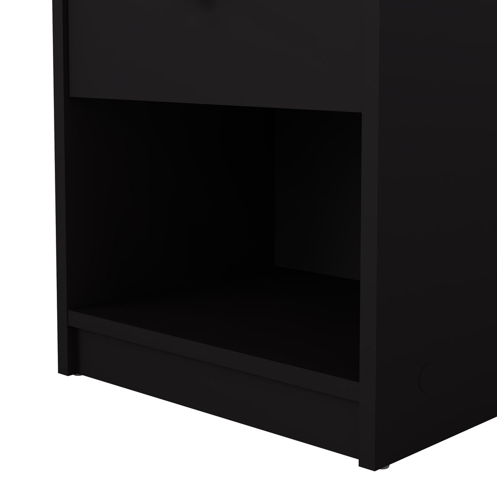 May Bedside 1 Drawer in Black