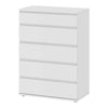 Nova Chest of 5 Drawers in White