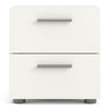 Pepe Bedside 2 Drawers in White Woodgrain