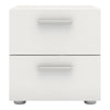 Pepe Bedside 2 Drawers in White