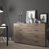 Pepe Wide Chest of 8 Drawers (4+4) in Truffle Oak