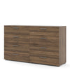 Pepe Wide Chest of 8 Drawers (4+4) in Walnut