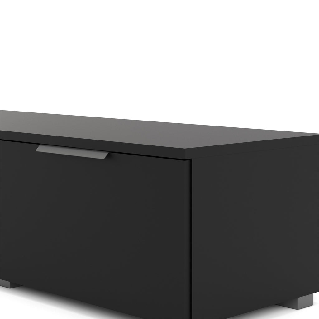 Match TV Unit 2 Drawers 2 Shelf in Black