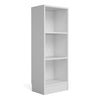 Basic Low Narrow Bookcase (2 Shelves) in White