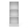 Basic Low Narrow Bookcase (2 Shelves) in White