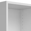 Basic Low Narrow Bookcase (2 Shelves) in White