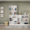 Basic Low Wide Bookcase (2 Shelves) in White