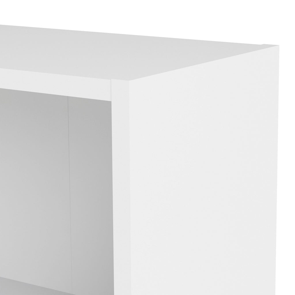 Basic Tall Wide Bookcase (4 Shelves) in White