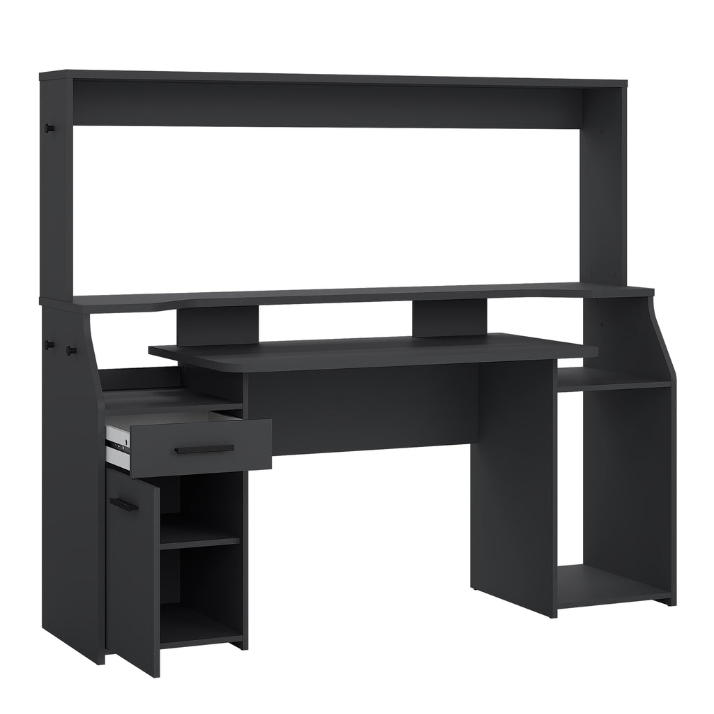 Function Plus Gaming Desk with 1 Door + 1 Drawer