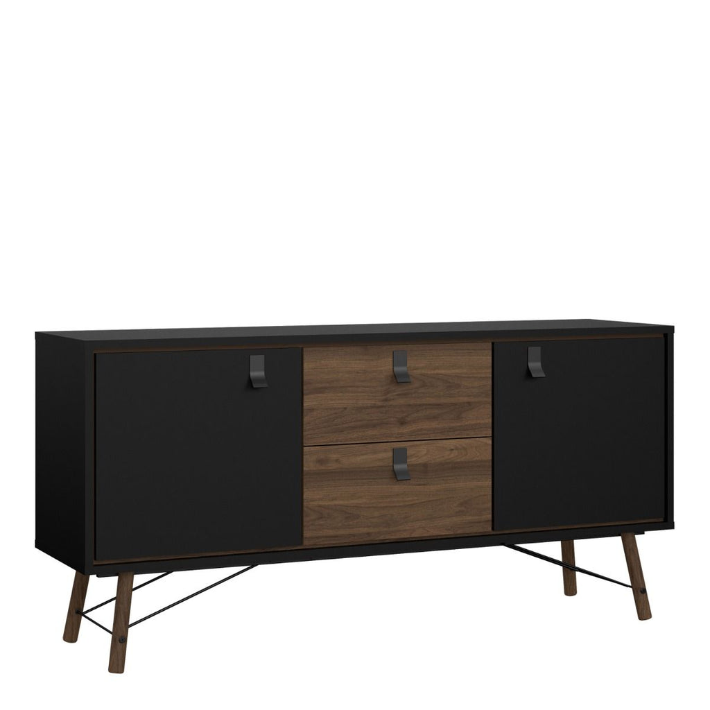 Ry. Sideboard 2 doors + 2 drawers Matt Black Walnut