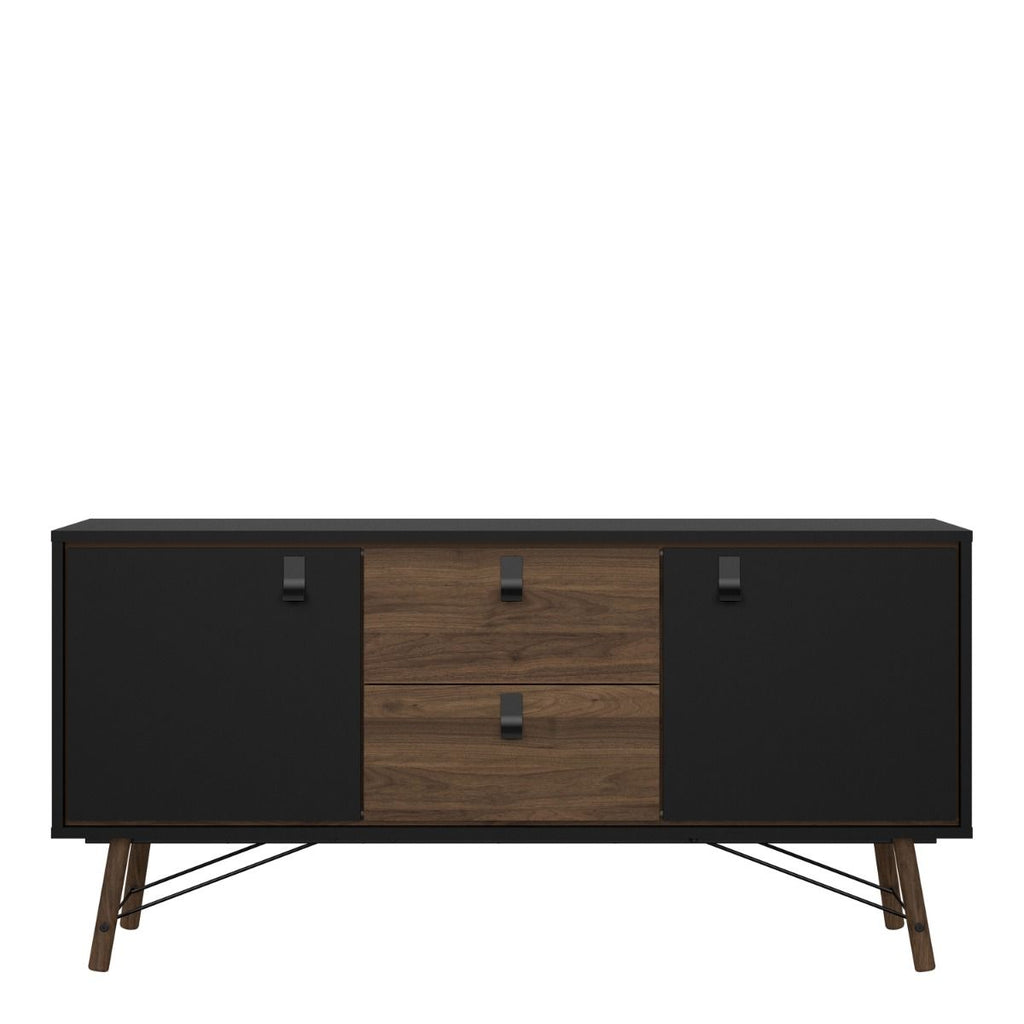 Ry. Sideboard 2 doors + 2 drawers Matt Black Walnut