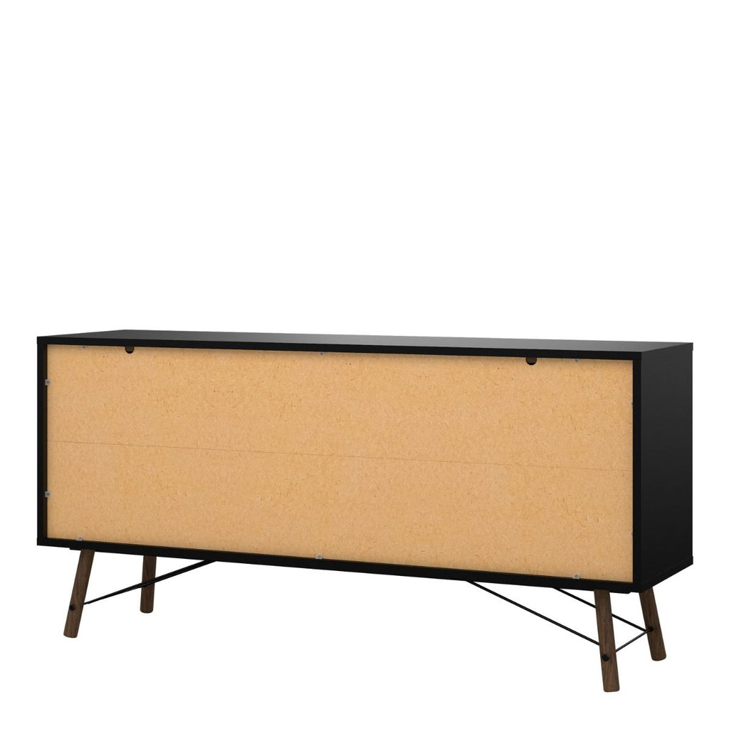 Ry. Sideboard 2 doors + 2 drawers Matt Black Walnut