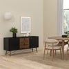 Ry. Sideboard 2 doors + 2 drawers Matt Black Walnut