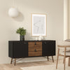 Ry. Sideboard 2 doors + 2 drawers Matt Black Walnut