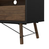 Ry. TV-unit 1 door + 1 drawer Matt Black Walnut