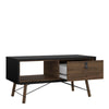 Ry. Coffee table with 1 drawer Matt Black Walnut