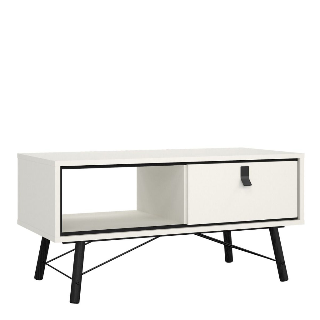 Ry. Coffee table with 1 drawer Matt White