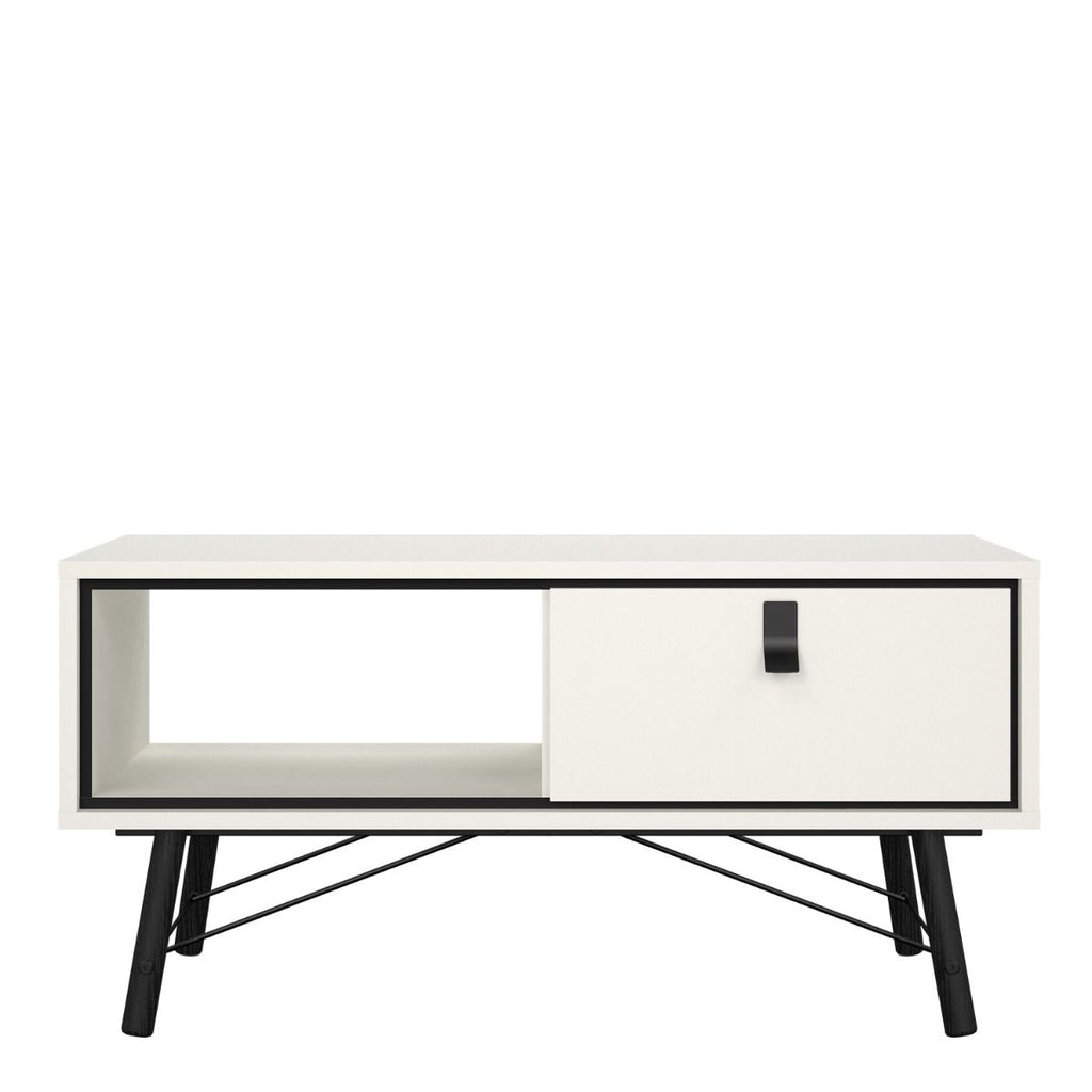 Ry. Coffee table with 1 drawer Matt White