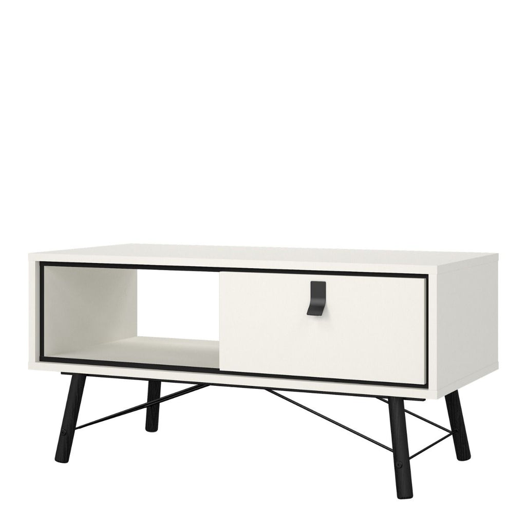 Ry. Coffee table with 1 drawer Matt White