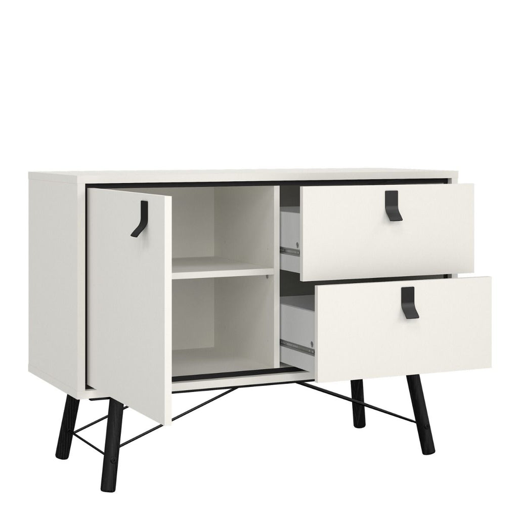 Ry. Sideboard with 1 door + 2 drawers Matt White