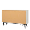 Ry. Wide double chest of drawers 6 drawers in Matt White