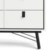 Ry. Double chest of drawers 6 drawers in Matt White