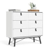 Ry. Double chest of drawers 6 drawers in Matt White