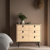 Ry. Small Double Chest of Drawers 6 Drawers in Jackson Hickory Oak