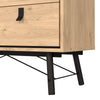 Ry. Small Double Chest of Drawers 6 Drawers in Jackson Hickory Oak