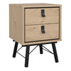 Ry. 3 Piece Bundle, Bedside, Chest and 3 Door 3 Drawer Wardrobe in Jackson Hickory Oak