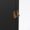 Barcelona Wardrobe with 2 doors + 1 mirror door + 2 drawers Matt Black