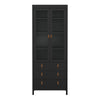 Barcelona China cabinet 2 doors w/glass + 3 drawers in Matt Black