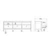 Barcelona Tv-unit 3 drawers in Matt Black