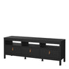 Barcelona Tv-unit 3 drawers in Matt Black