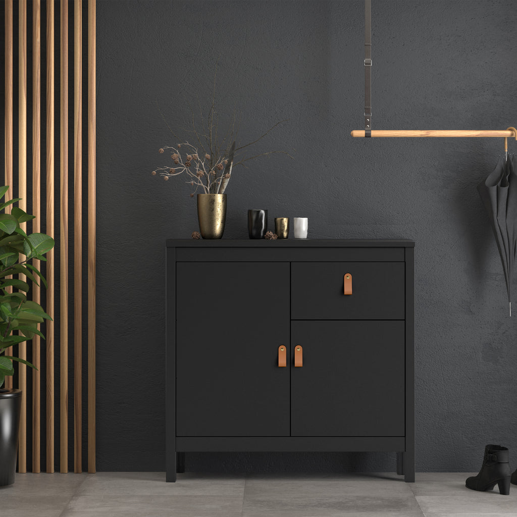 Barcelona Sideboard 2 doors + 1 drawer in Matt Black