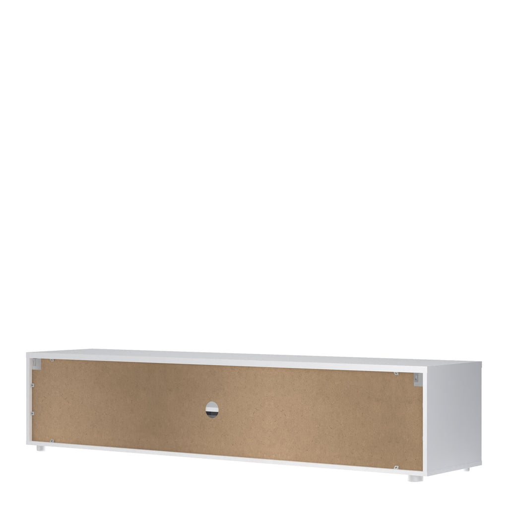 Media TV-unit with 2 doors + 1 drawer 177 cm White