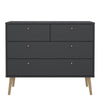 Cumbria Chest 2 + 2 Drawers Dark Grey