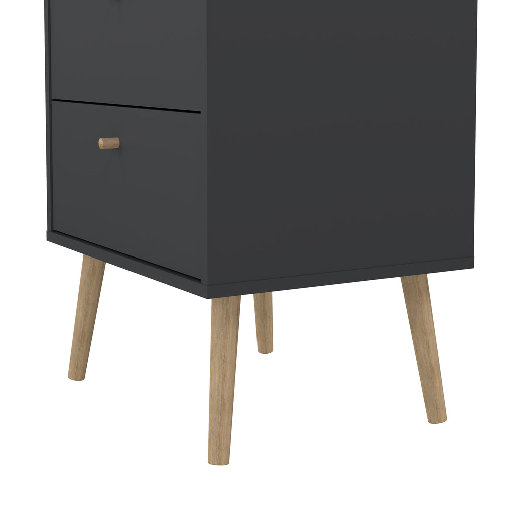 Cumbria Chest 5 Drawers Dark Grey