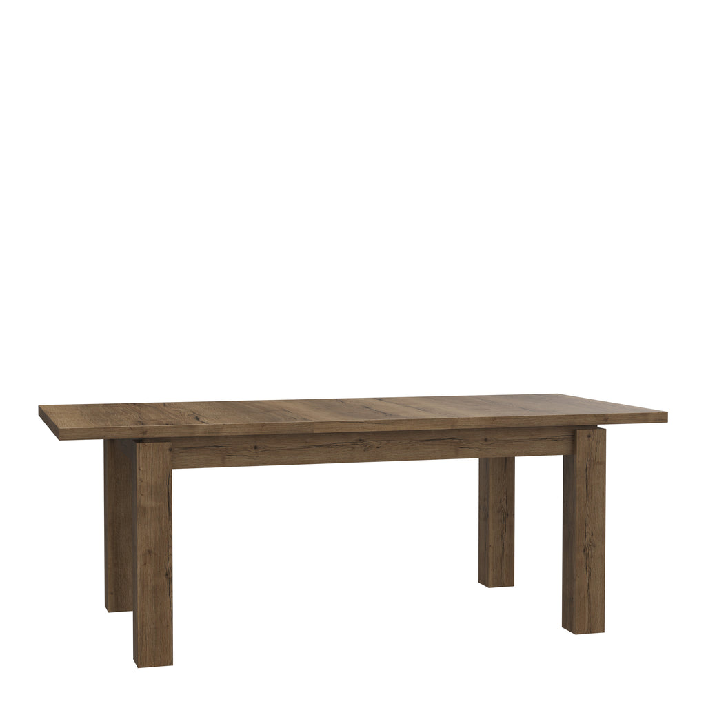 Corona Extending Dining Table in Tabak Oak