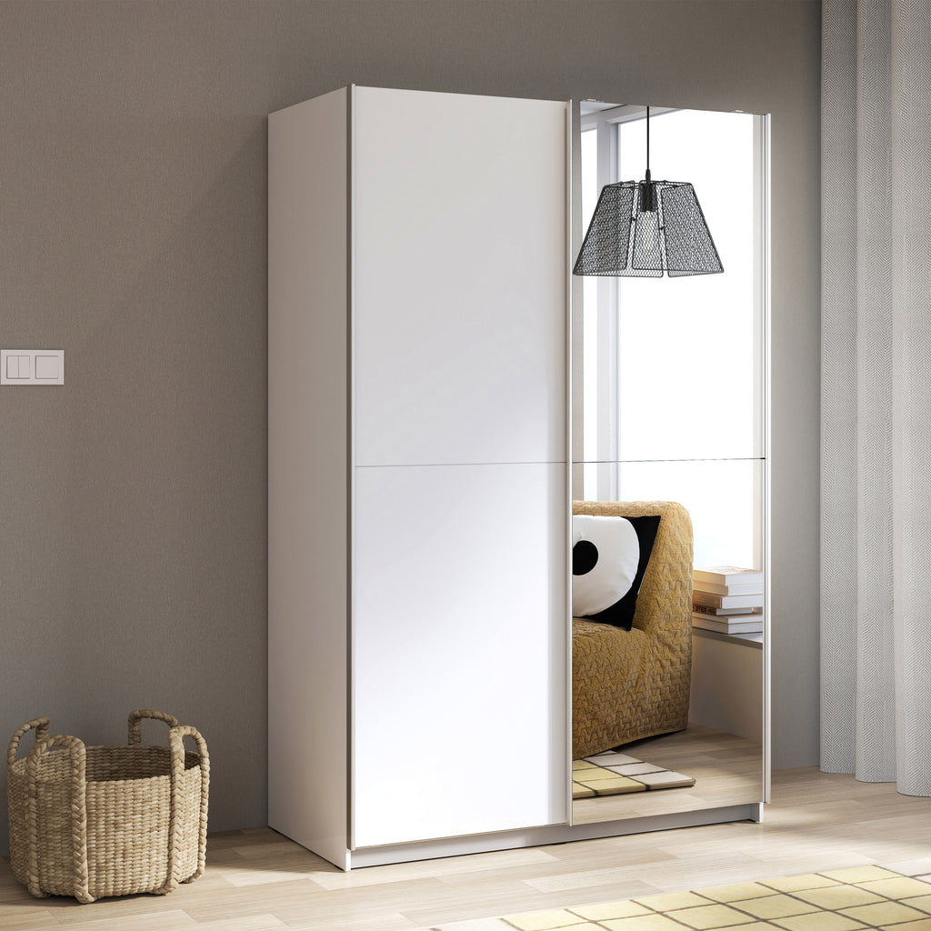 Babetta Sliding Wardrobe in Matt White