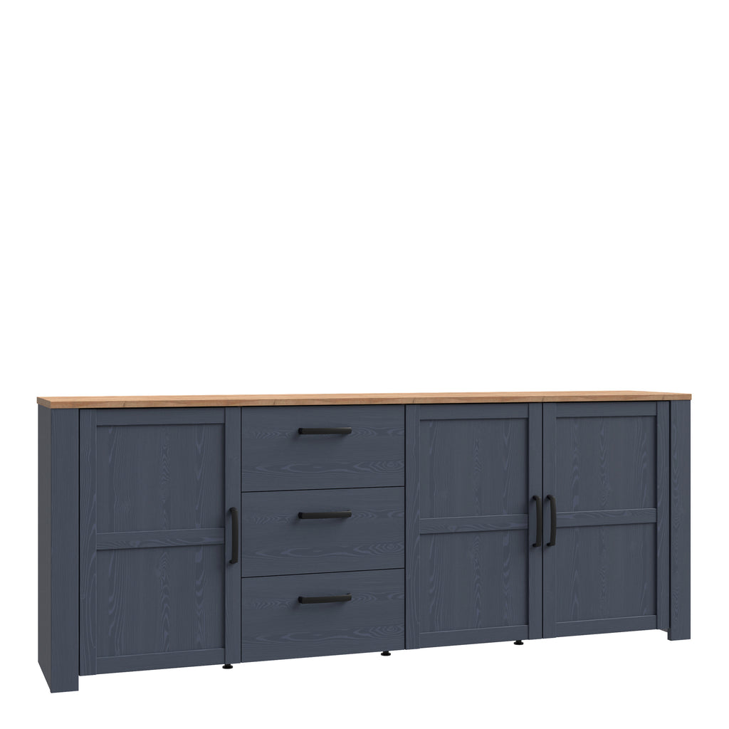 Bohol Large Sideboard in Riviera Oak/Navy