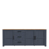 Bohol Large Sideboard in Riviera Oak/Navy