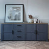 Bohol Large Sideboard in Riviera Oak/Navy