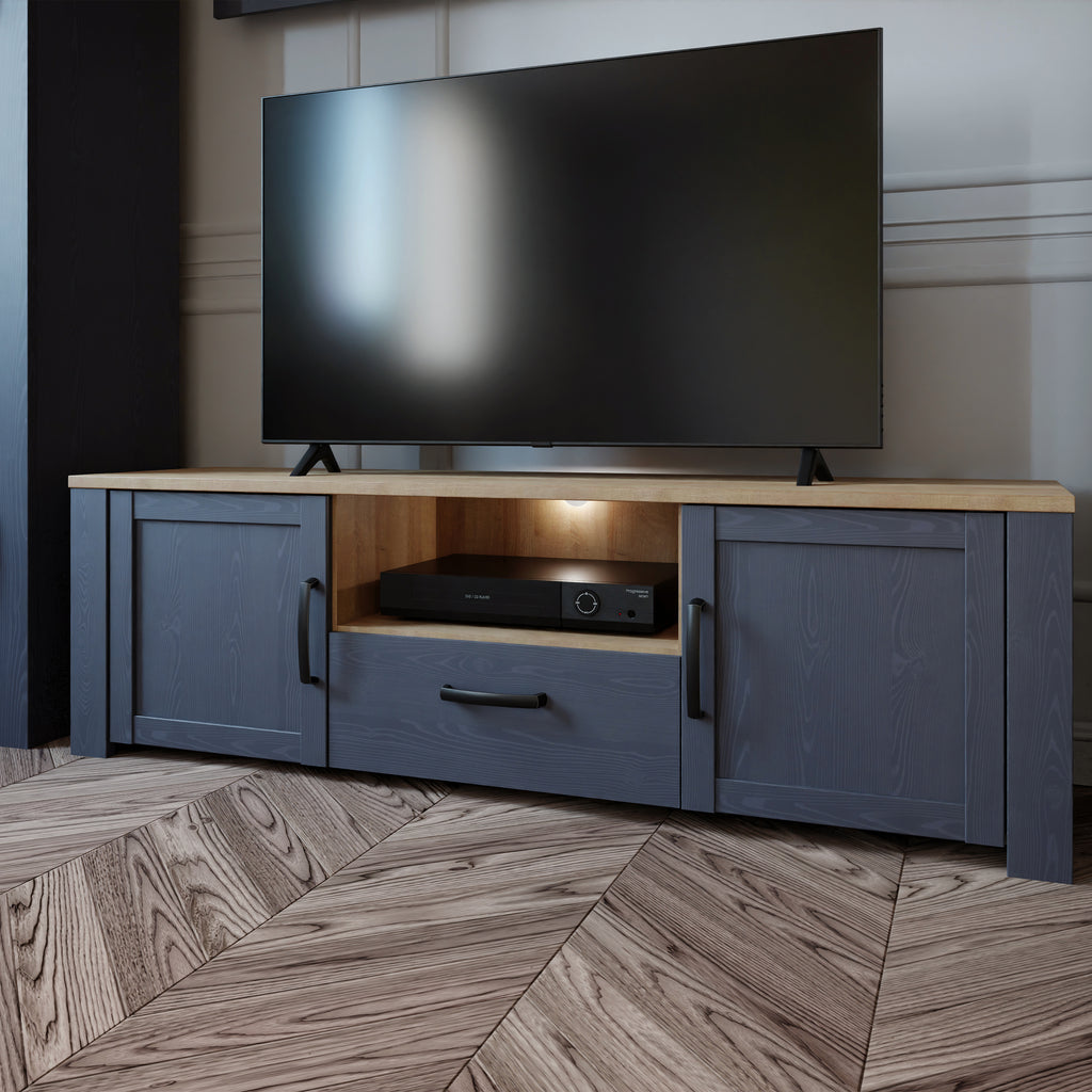 Bohol TV Unit  in Riviera Oak/Navy