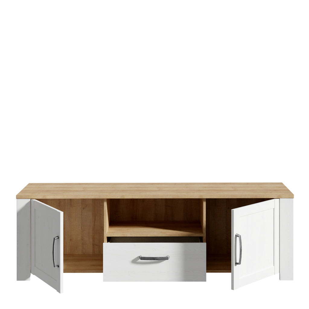 Bohol TV Unit  in Riviera Oak/White