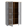 Bohol Display Cabinet in Riviera Oak/Grey Oak