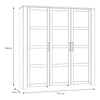 Bohol Large Display Cabinet in Riviera Oak/Grey Oak