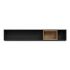 High Rock Wall Shelf in Matt Black/Riviera Oak