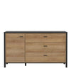 High Rock Sideboard in Matt Black/Riviera Oak